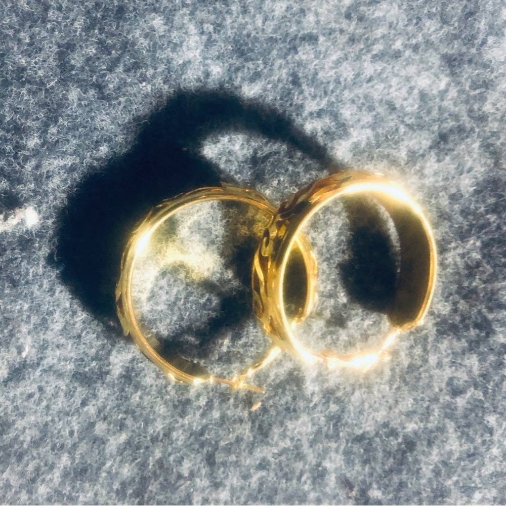 18K gold filled earrings